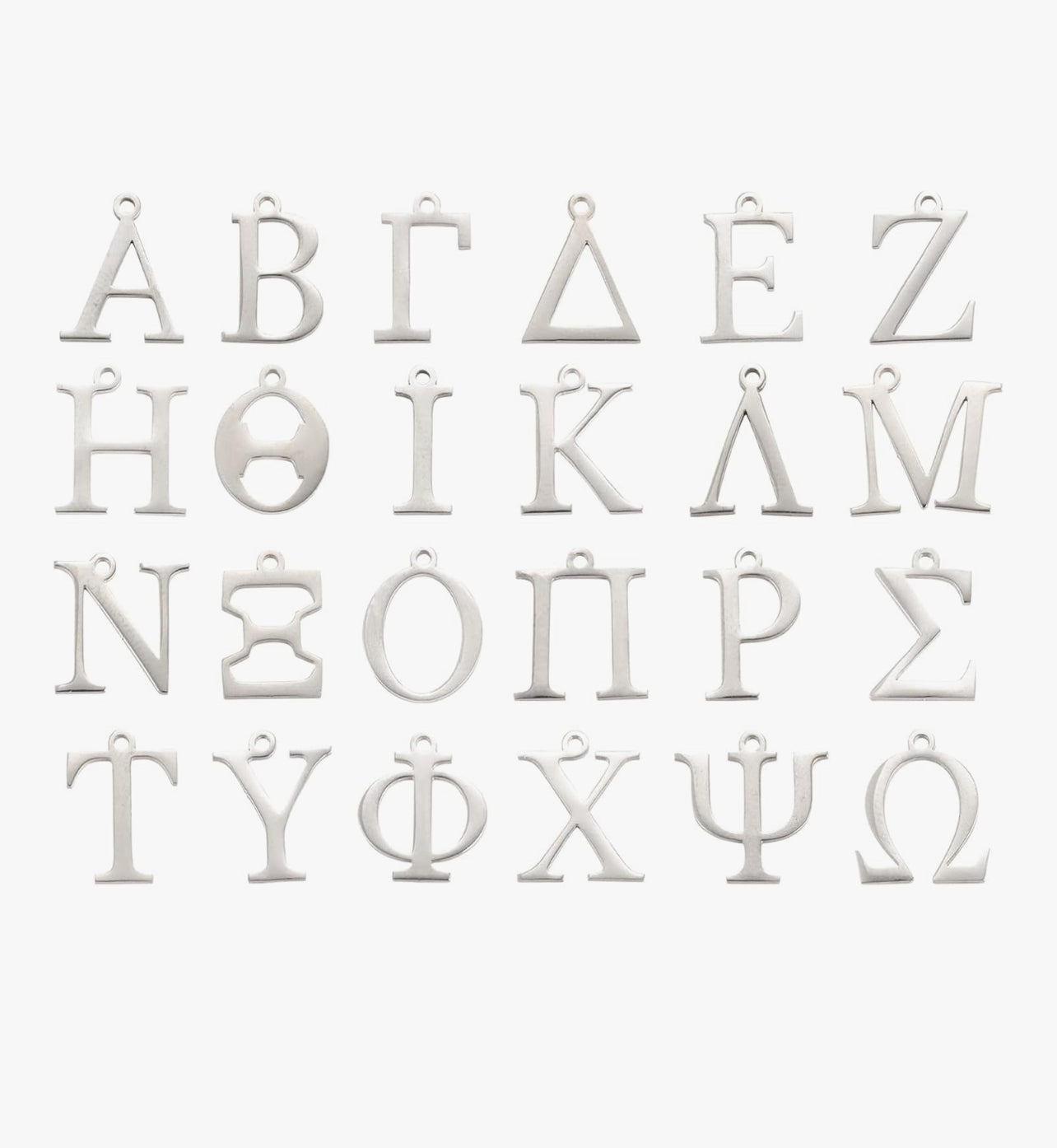 Greek Letters Gold & Silver