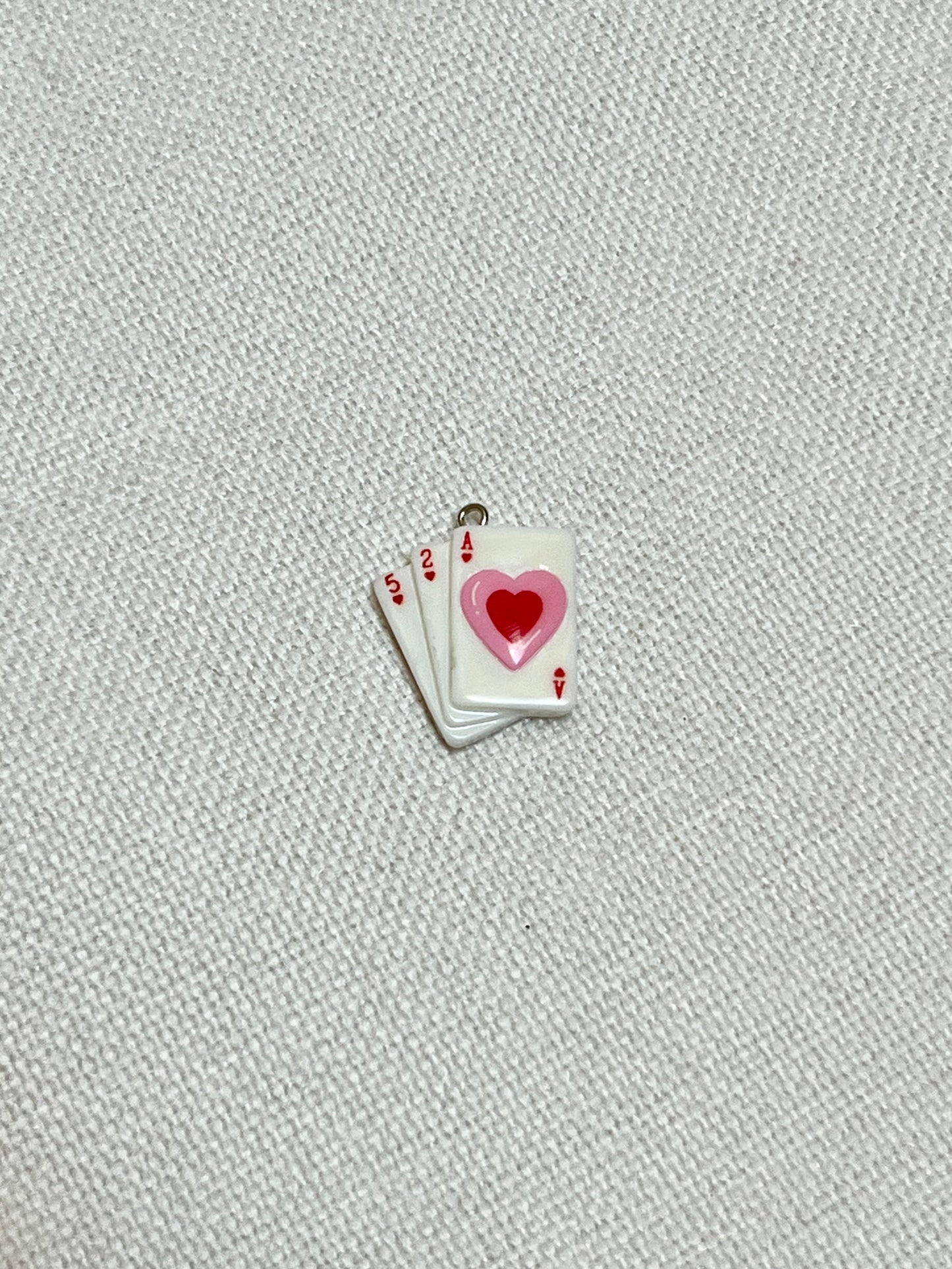 XL Queen of Hearts Card Charm