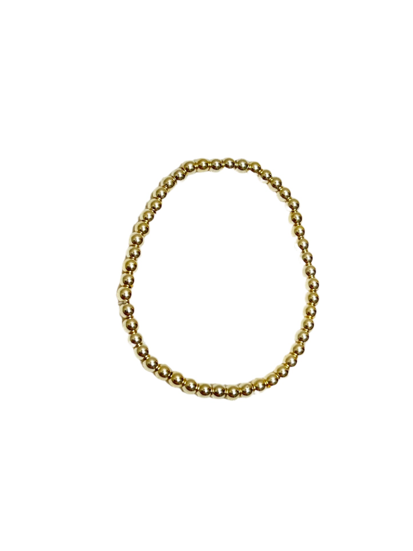 Gold Beaded Stretch Bracelet