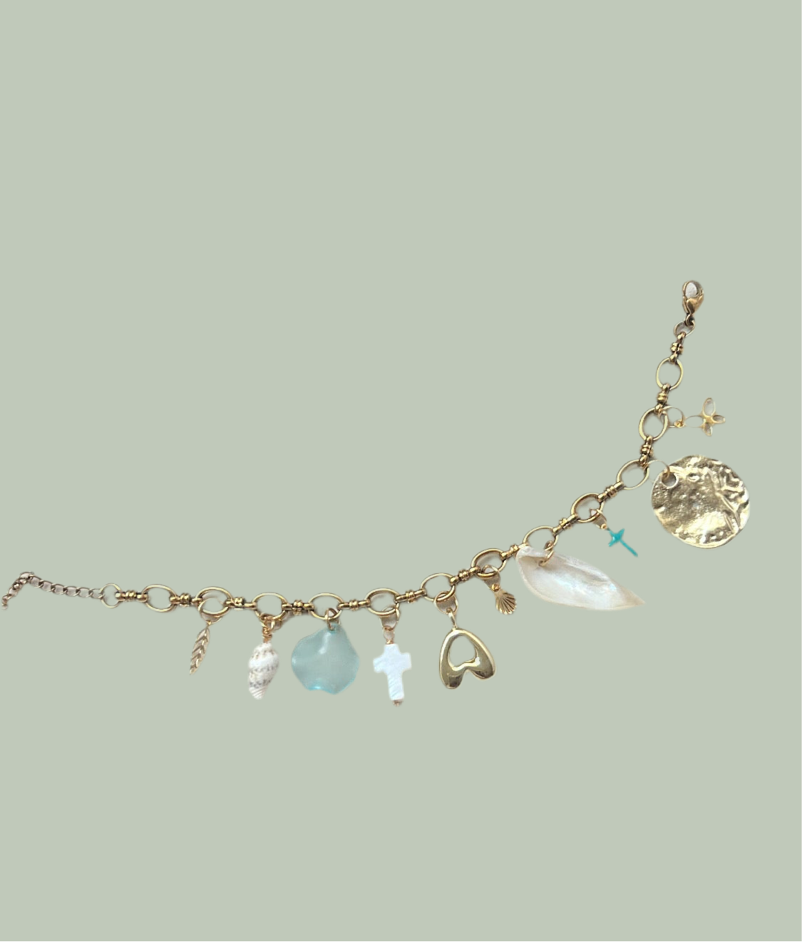 "Sacred Seas" Cross Charm