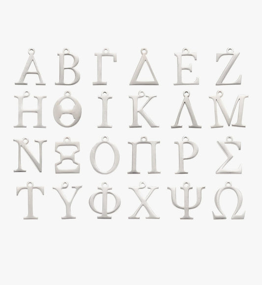 Greek Letters Gold & Silver