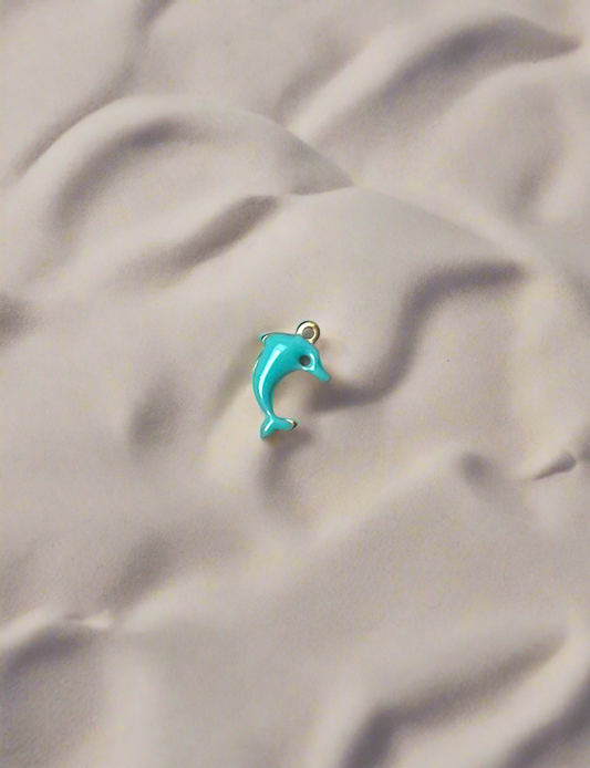 Baby Blue & Gold Dolphin