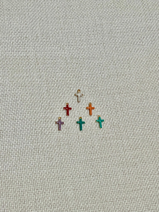 Faith Pop – Mini Enamel Cross Charms