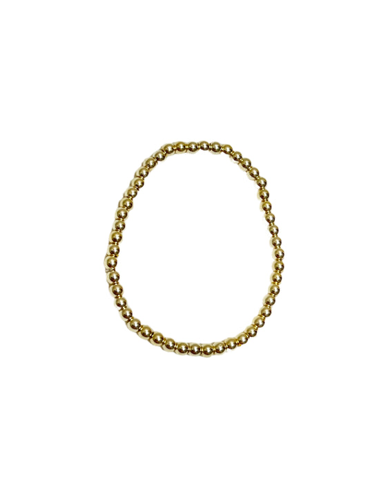 Gold Beaded Stretch Bracelet