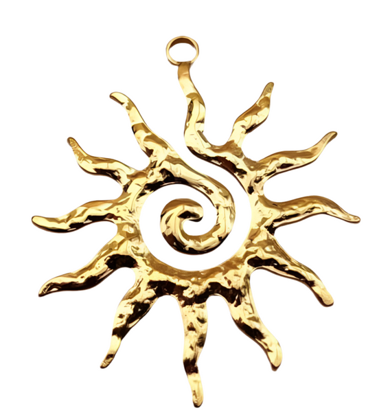 Large Twist Sun Charm