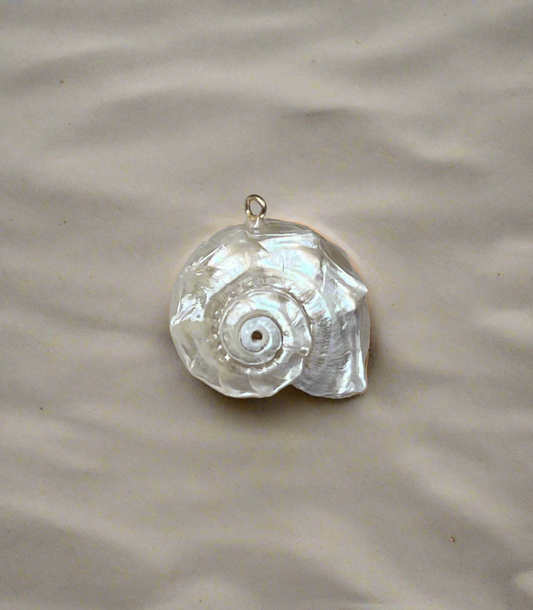XL Grandeur Pearl Spiral Shell Charm