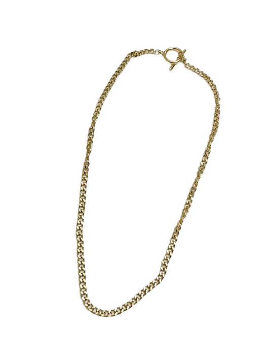 Golden Toggle Charm Necklace