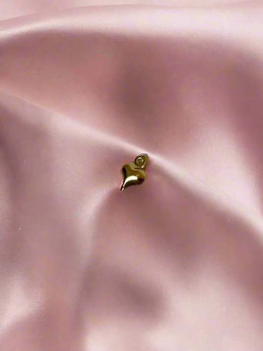 Gold Puffer Heart